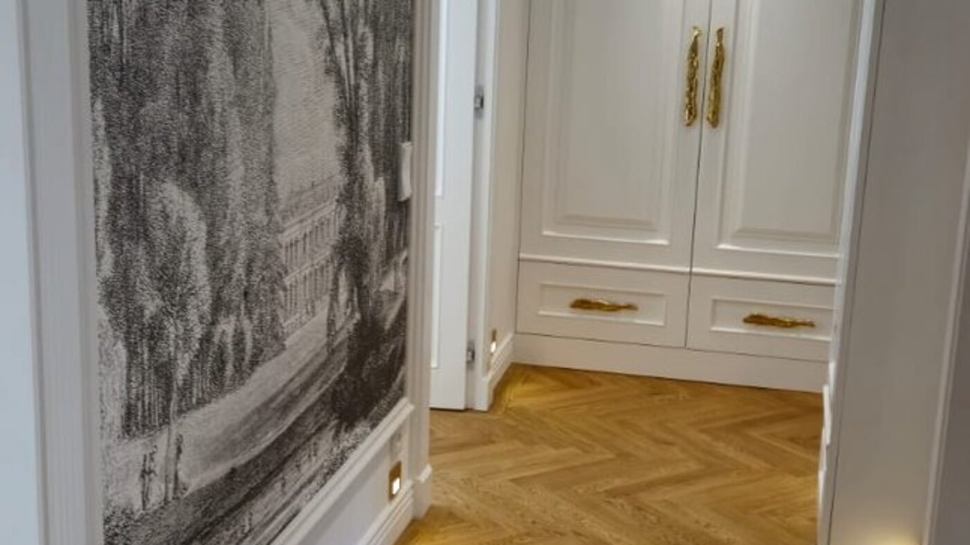 Innenausbau Detail mit präziser Kantenführung